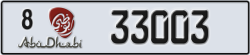 abu dhabi - code - 8 - number -33003
