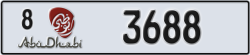 abu dhabi - code - 8 - number -3688