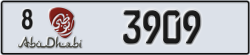abu dhabi - code - 8 - number -3909