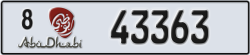 abu dhabi - code - 8 - number -43284