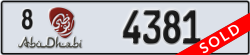 abu dhabi - code - 8 - number -4381