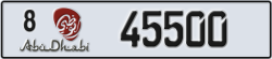 abu dhabi - code - 8 - number -45500