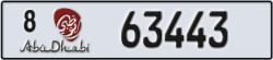 abu dhabi - code - 8 - number -63443