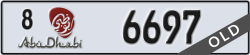 abu dhabi - code - 8 - number -6697