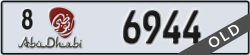 abu dhabi - code - 8 - number -6944
