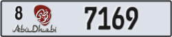 abu dhabi - code - 8 - number -7169