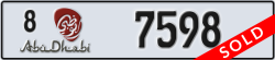 abu dhabi - code - 8 - number -7598