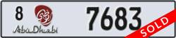abu dhabi - code - 8 - number -7683