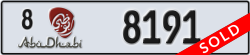 abu dhabi - code - 8 - number -8191