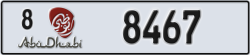 abu dhabi - code - 8 - number -8388
