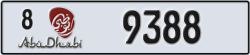 abu dhabi - code - 8 - number -9388