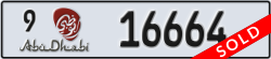 abu dhabi - code - 9 - number -16664