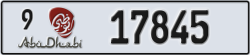abu dhabi - code - 9 - number -17845