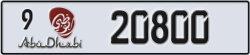 abu dhabi - code - 9 - number -20800