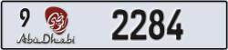 abu dhabi - code - 9 - number -2284