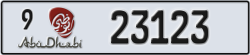 abu dhabi - code - 9 - number -23123