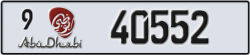 abu dhabi - code - 9 - number -40552