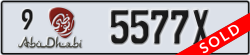 abu dhabi - code - 9 - number -5577X
