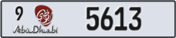 abu dhabi - code - 9 - number -5613