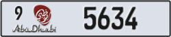 abu dhabi - code - 9 - number -5634