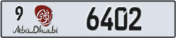 abu dhabi - code - 9 - number -6402