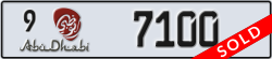 abu dhabi - code - 9 - number -7100