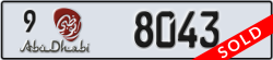 abu dhabi - code - 9 - number -8043