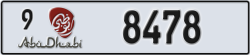abu dhabi - code - 9 - number -8478