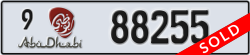 abu dhabi - code - 9 - number -88255