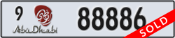 abu dhabi - code - 9 - number -88886