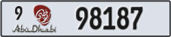 abu dhabi - code - 9 - number -98187