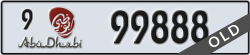 abu dhabi - code - 9 - number -99888