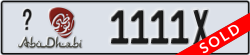 abu dhabi - code - _ - number -1111X