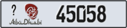 abu dhabi - code - _ - number -45058