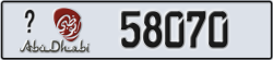 abu dhabi - code - _ - number -58070