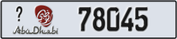 abu dhabi - code - _ - number -78045