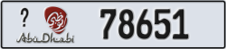 abu dhabi - code - _ - number -78651