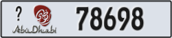 abu dhabi - code - _ - number -78698