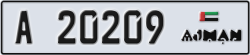 ajman - code - A - number -20209