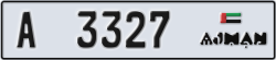 ajman - code - A - number -3248