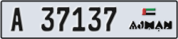 ajman - code - A - number -37137