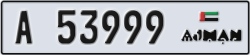ajman - code - A - number -53999