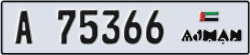 ajman - code - A - number -75366