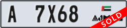 ajman - code - A - number -7X68