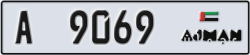 ajman - code - A - number -8990