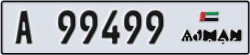 ajman - code - A - number -99499