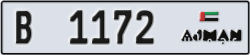 ajman - code - B - number -1093