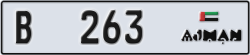 ajman - code - B - number -184