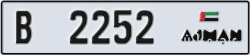 ajman - code - B - number -2173