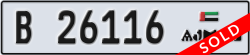 ajman - code - B - number -26116